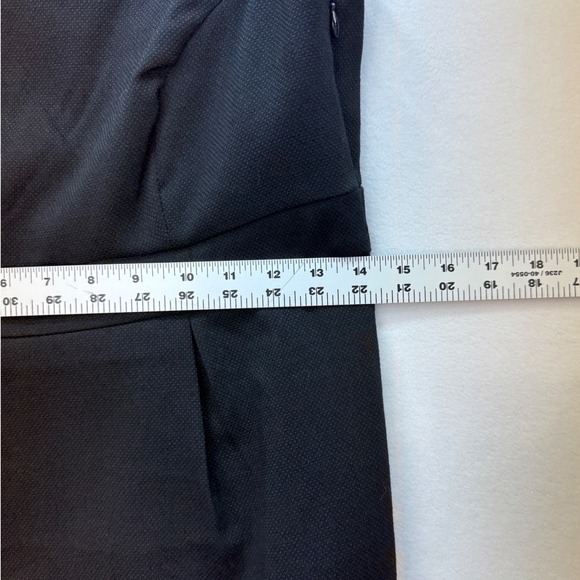 Merona Sheath Dress Women 2 Black Sleeveless Piqué Textured Career LBD Office - Picture 5 of 12